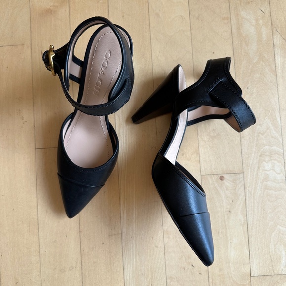 Coach Shoes - NEW Coach Black ankle strap pump, 6.5.  GD1023